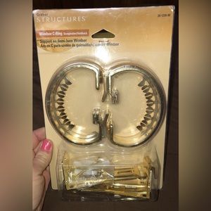 Graber Structures Windsor C-Ring Swag holder curtain drape tieback Holdback Vtg.